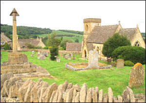 A view of the village of Snowshill in the Cotswolds